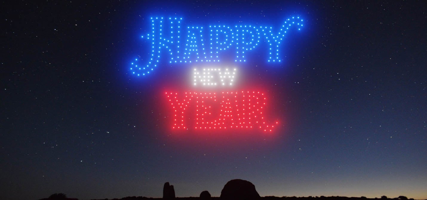 drone show for new years eve