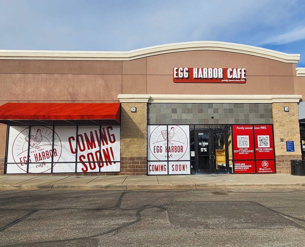 storefront for egg harbor cafe in highlands ranch