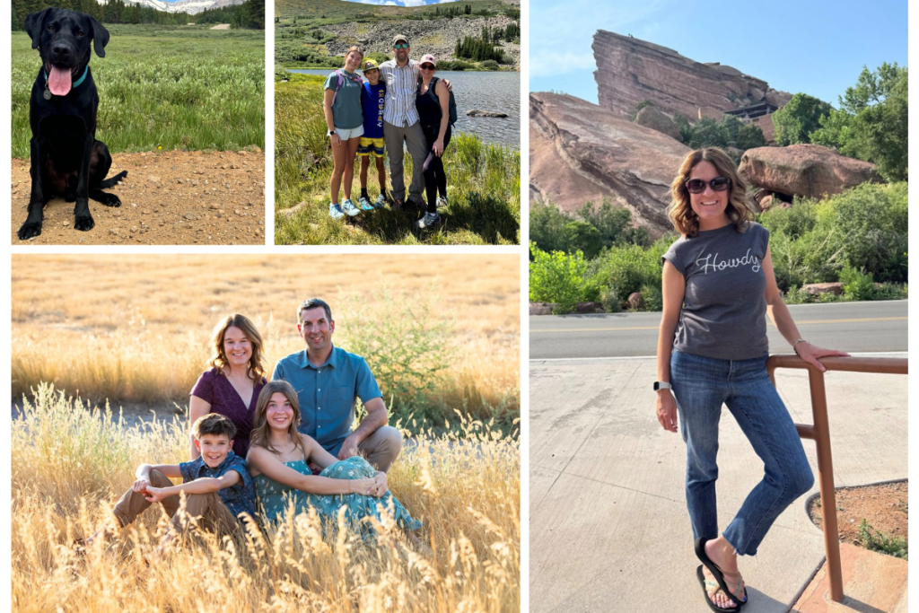 photos of Sara and her family