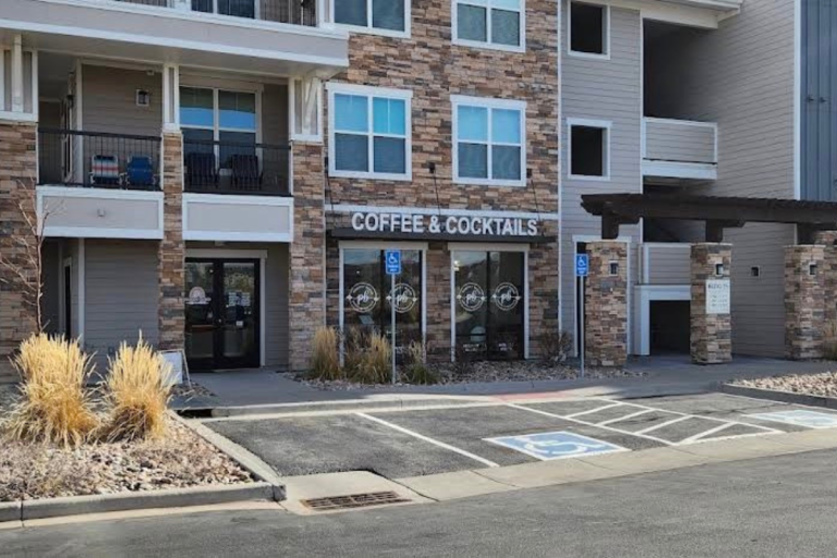 outside of coffee shop