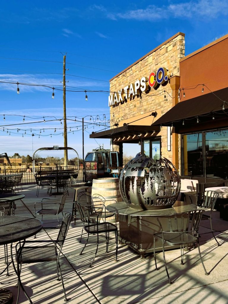 outside of taproom in highlands ranch, colorado
